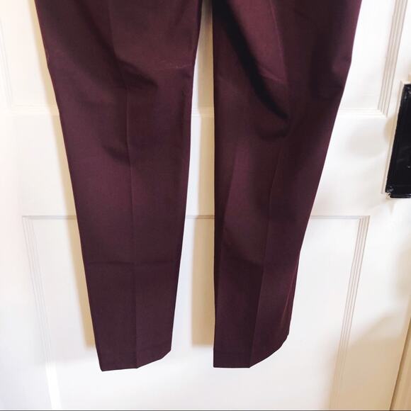 Ann Taylor Maroon Modern Slim Leg Dress Pants - Picture 12 of 12